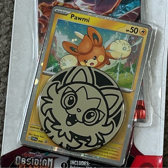 Pokemon HP 50 Scarlett & Violet Obsidim Flames Pawmi New Factory Sealed - Picture 3 of 8